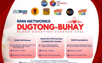 RMN Foundation rolls out its Dugtong-Buhay Blood Donation Caravan activities